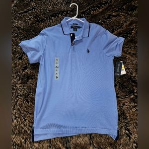 U.S. Polo Assn. Ralph Lauren baby blue short sleeve polo. Brand new/never worn!